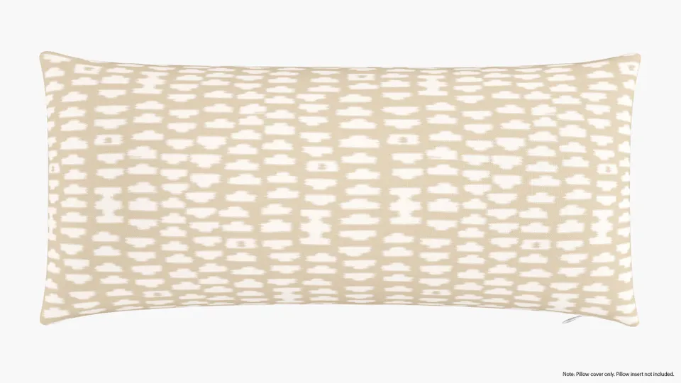 Throw Pillow Cover 14" x 30", Sand Odalisque, 14" x 30"