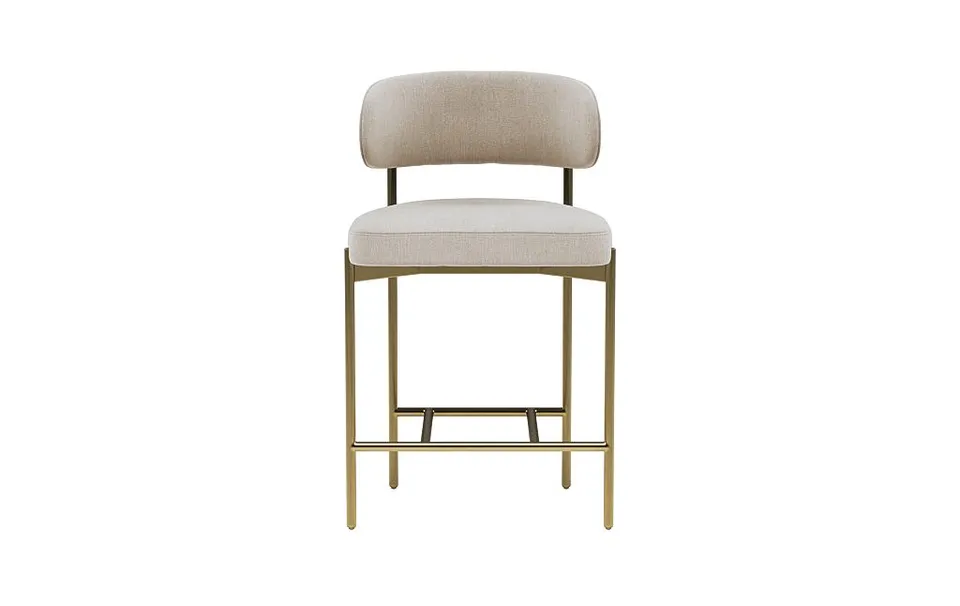 Hollis Metal Framed Upholstered Counter Stool