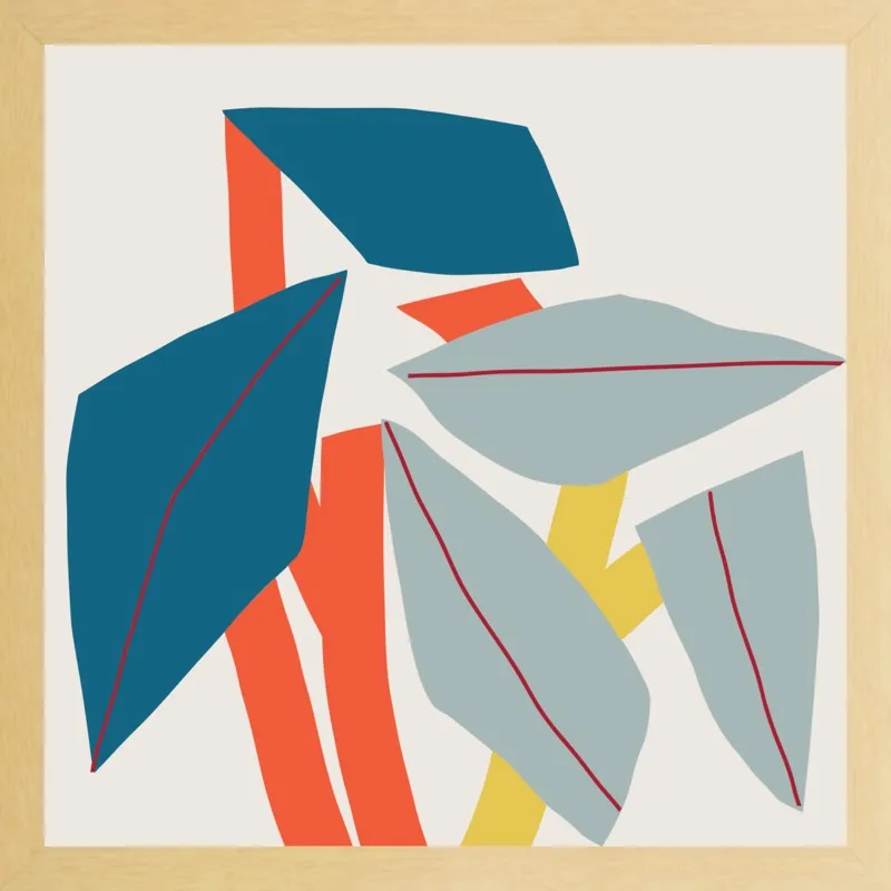 Colourful leaves by Jessica Nielsen for Artfully Walls