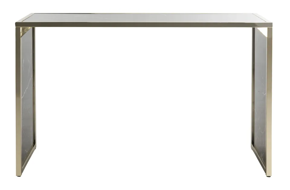 Kylie Console Table - Black / Brass