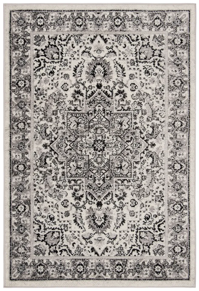 Arlo Home Woven Area Rug, SKY126K, Grey/Ivory,  4' X 6'