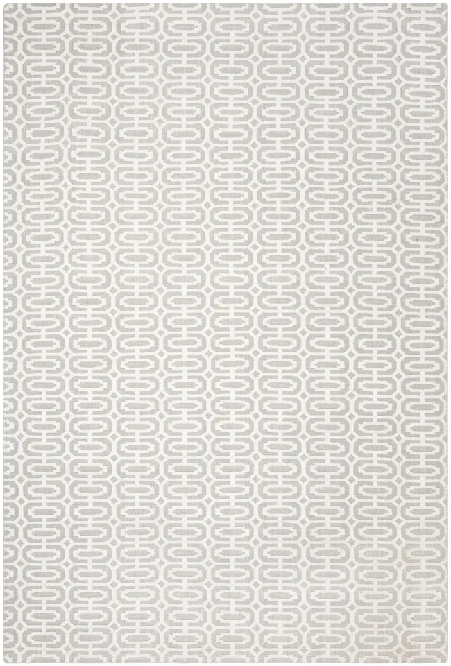 Arlo Home Hand Loomed Area Rug, MIR902A, Silver/Ivory,  6' X 9'