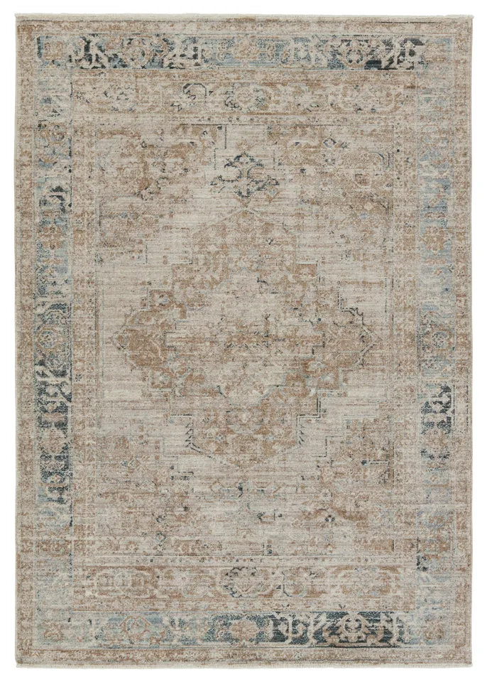 Vibe by Emory Medallion Taupe/ Tan Area Rug (9'6"X12'6")