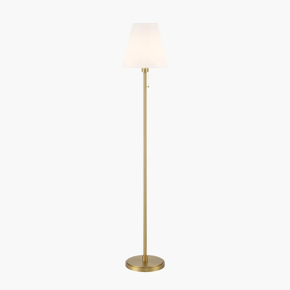 Berkeley Floor Lamp, Antique Brass