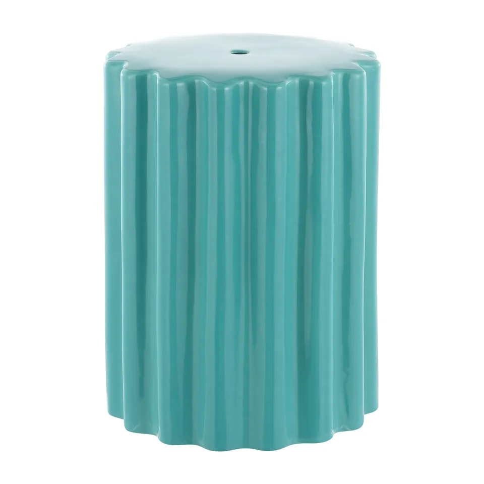 Tulett 18" Garden Stool - Robins Egg Blue