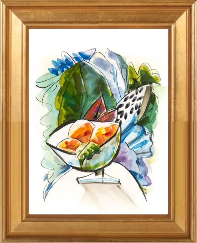 Still life with oranges by Becky Aubry for Artfully Walls