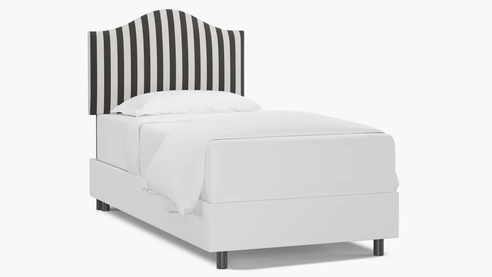 Camelback Headboard, Ink Cabana Stripe, Twin