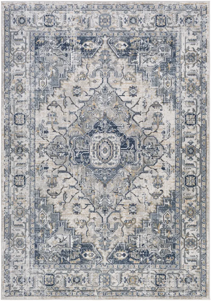 Jolie Gray Indoor 7'10" x 10' Machine Woven Rug