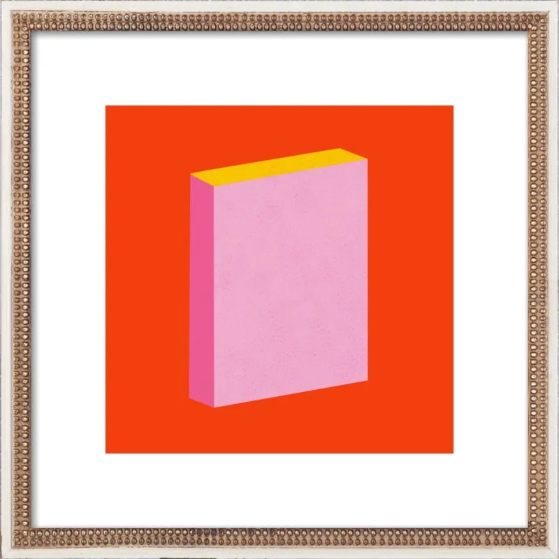 Color Books 3, Scarlet, Pink & Gold by Jessica Poundstone for Artfully Walls