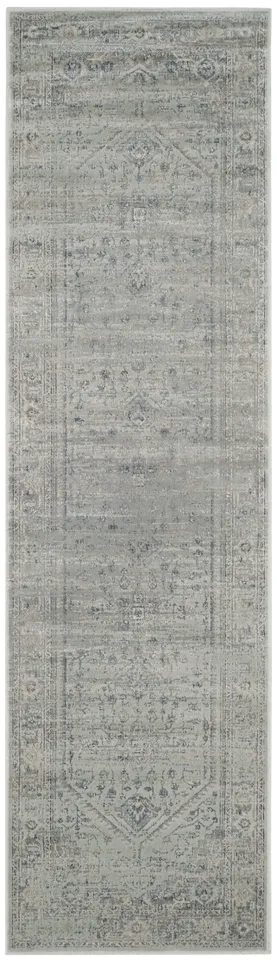 Arlo Home Woven Area Rug, VTG123-7662, Light Blue,  2' 2" X 8'