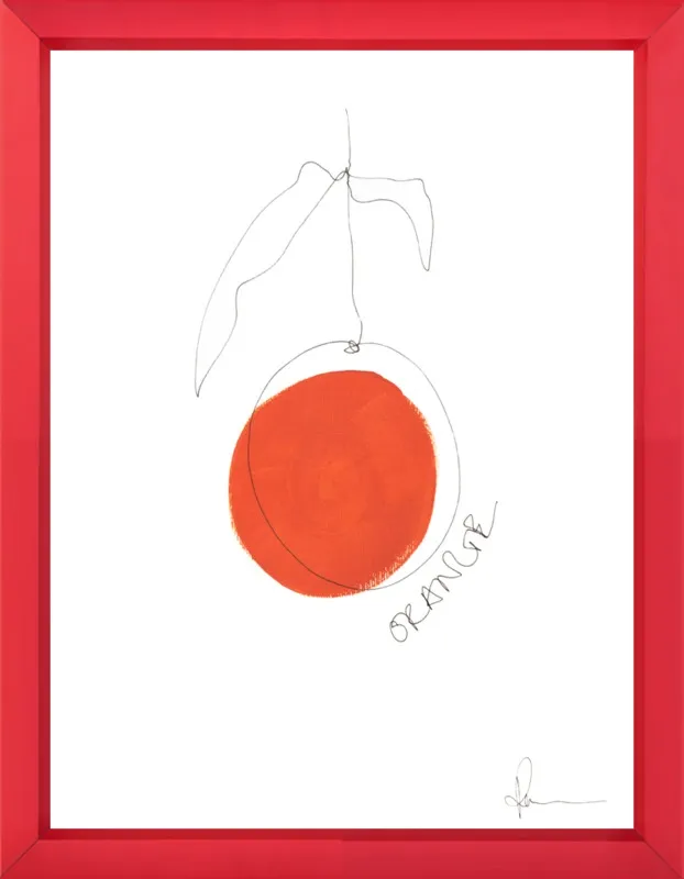 Orange by Polly Mann for Artfully Walls