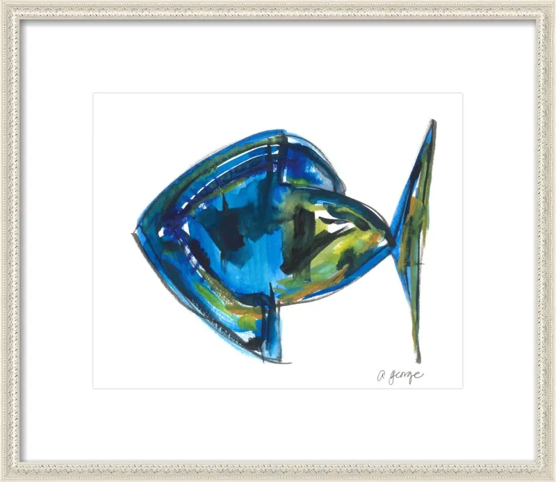 Asbtract Fish by Anthony George for Artfully Walls
