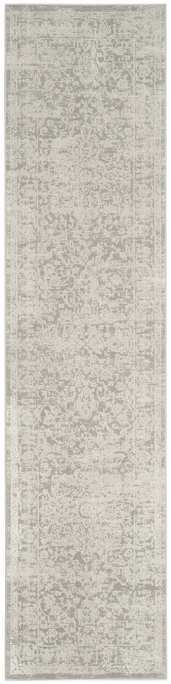 Arlo Home Woven Area Rug, PRN712G, Grey/Beige,  2' X 10'