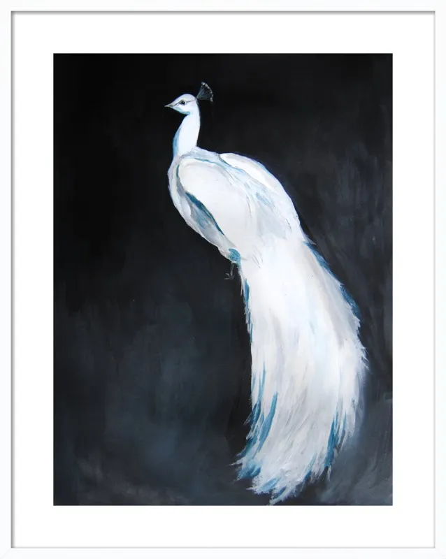 White Peacock II by Christine Lindstrom for Artfully Walls