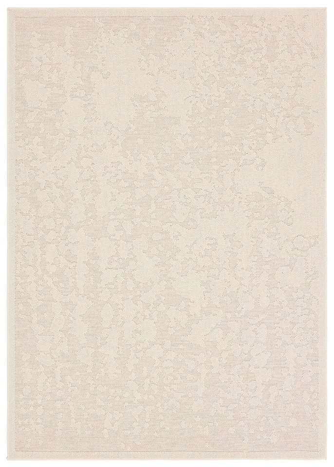 Vibe by Paradox Indoor/Outdoor Abstract Cream Area Rug (18"X18")
