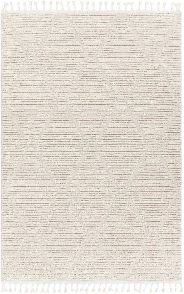 Azilal Beige Indoor 7'10" x 10' Machine Woven Rug