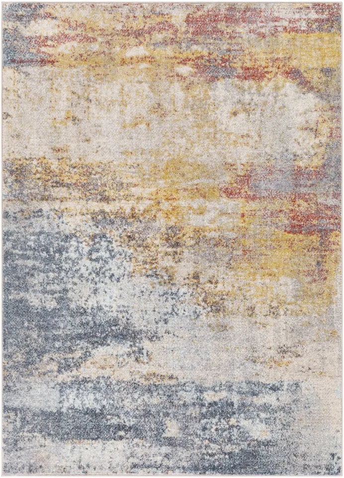 Ankara Beige Indoor 5'3" x 7' Machine Woven Rug