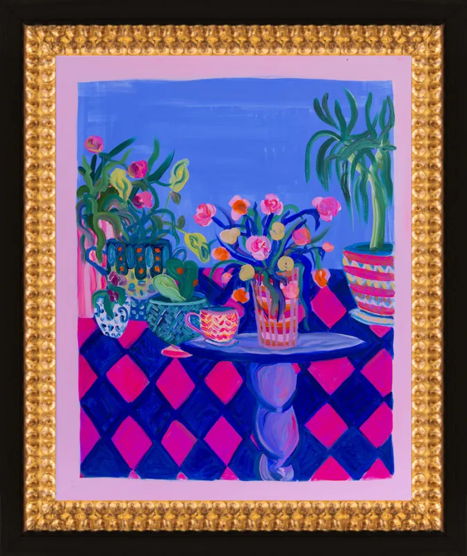 Pots and Plants painting by Davina Shefet for Artfully Walls