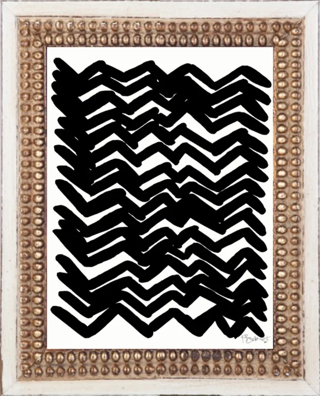 Herringbone by Kate Roebuck for Artfully Walls
