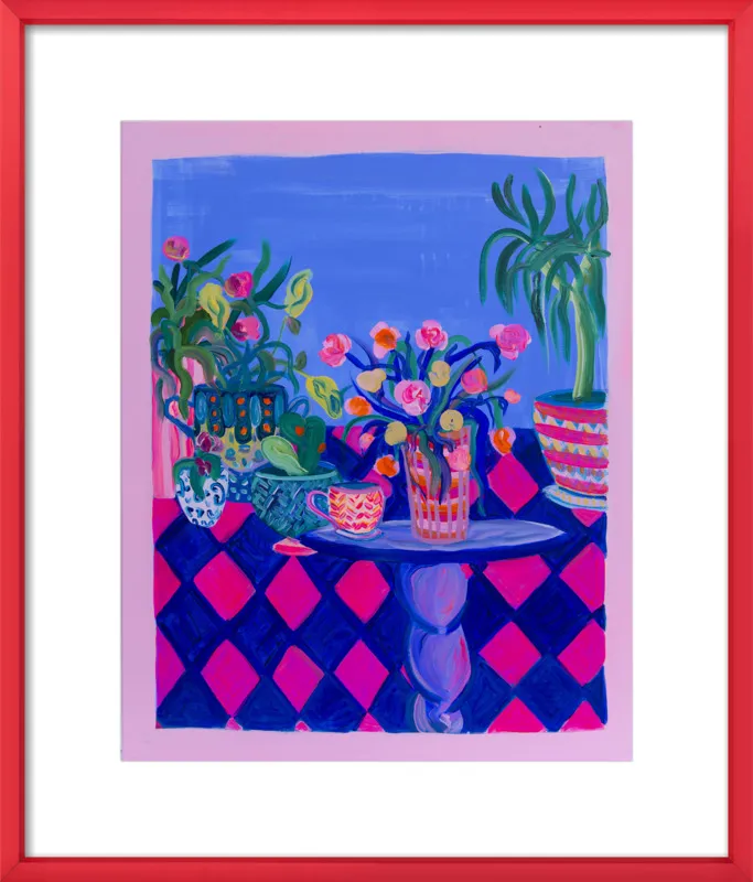 Pots and Plants painting by Davina Shefet for Artfully Walls