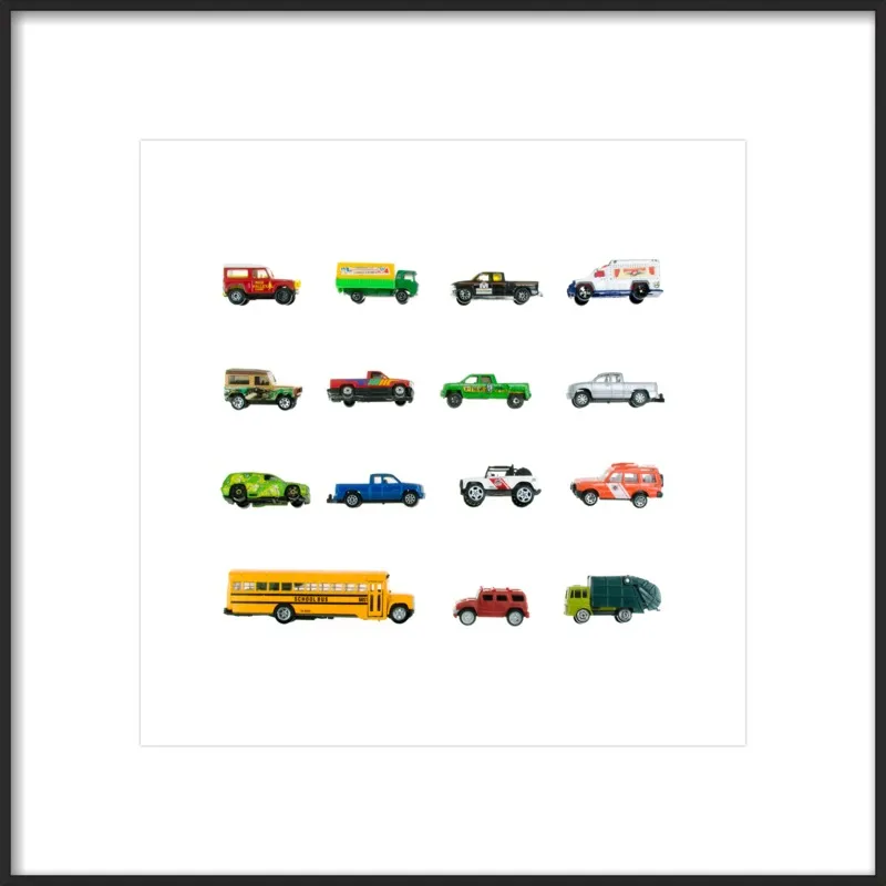 Vintage Toy Trucks by Jennifer Steen Booher for Artfully Walls