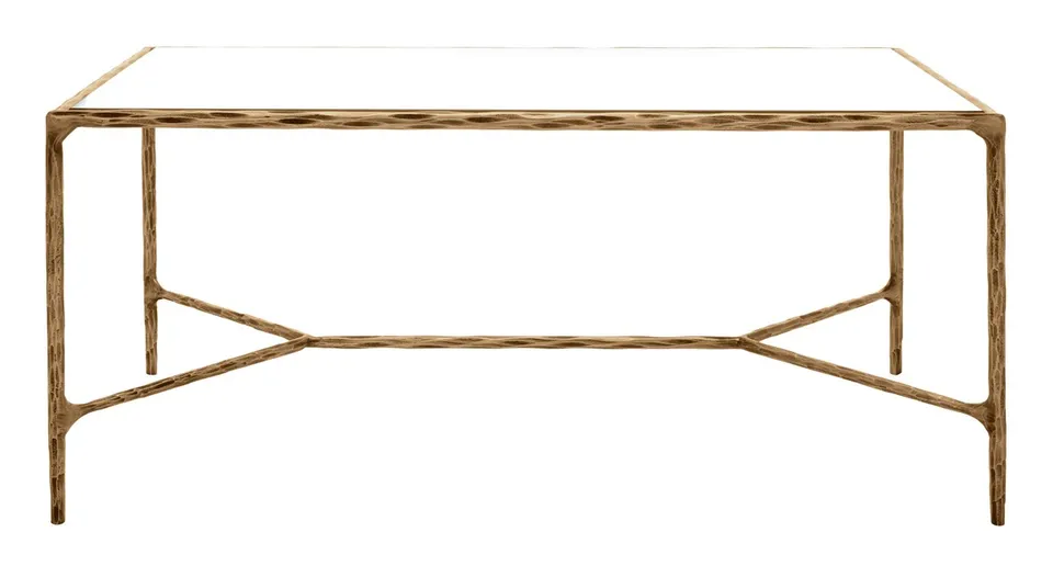 Jessa Metal Coffee Table - Brass