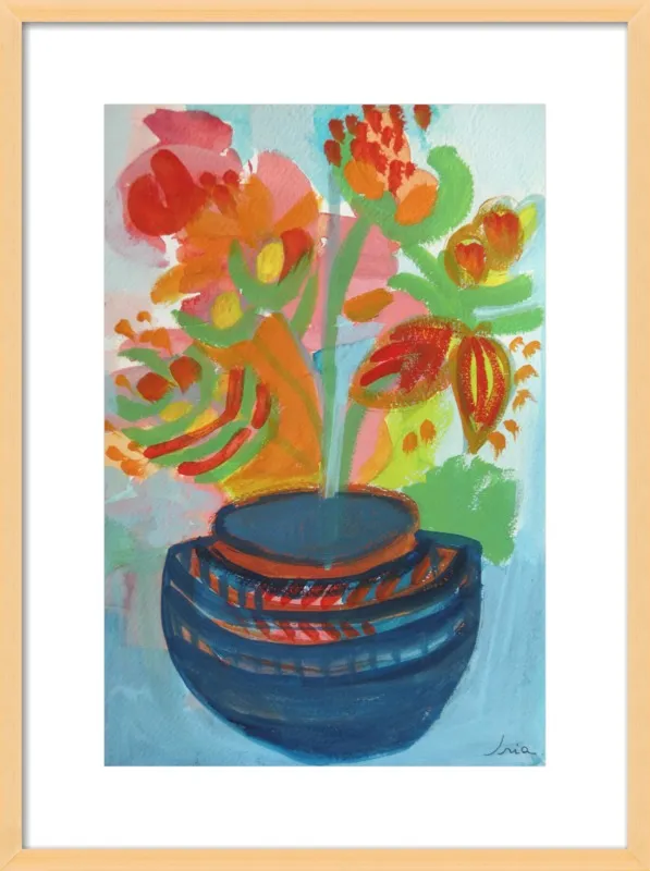Red Flowers by Iria Fernandez Alvarez for Artfully Walls