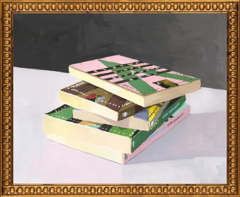 Vonnegut Stack by Elizabeth Mayville for Artfully Walls