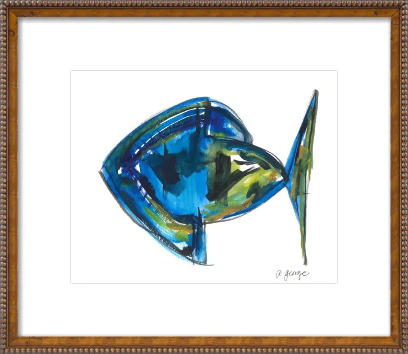 Asbtract Fish by Anthony George for Artfully Walls