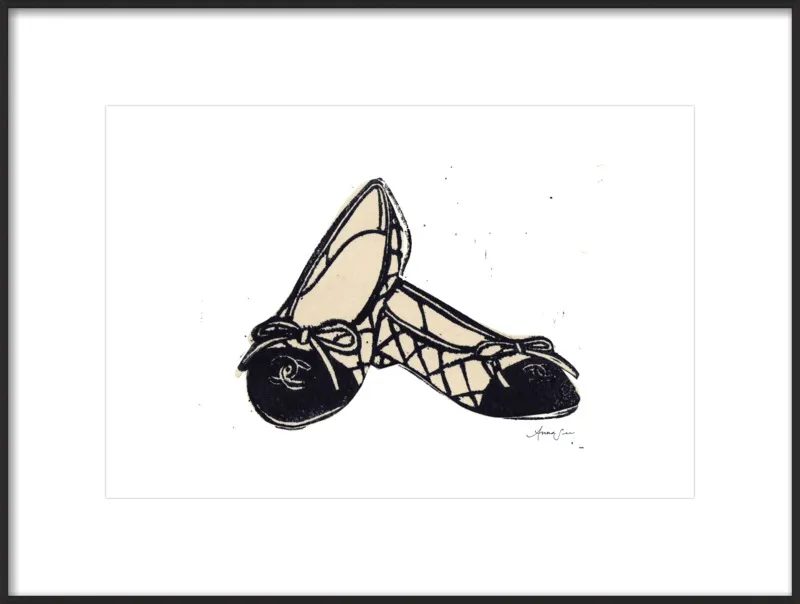 Chanel Ballet Flats by Anna See for Artfully Walls