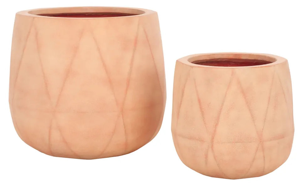 Kane Planter Pot, Set Of 2 - Terracotta