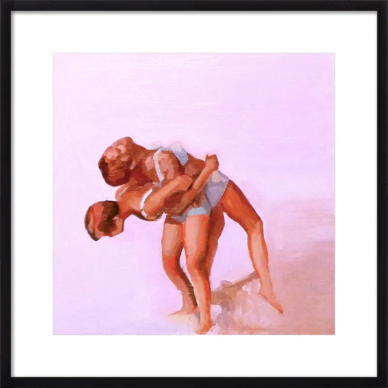 wrestling by Mary Sinner for Artfully Walls