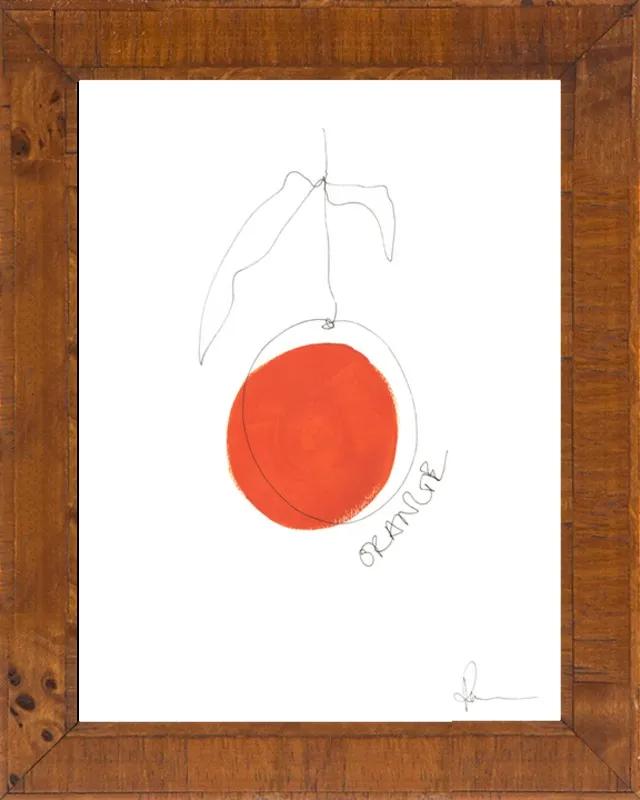 Orange by Polly Mann for Artfully Walls