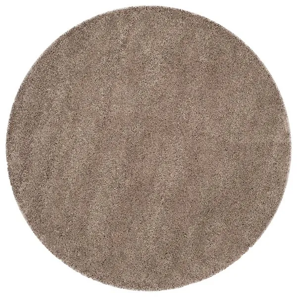 Cozy Shag Solid Neutral Area Rug