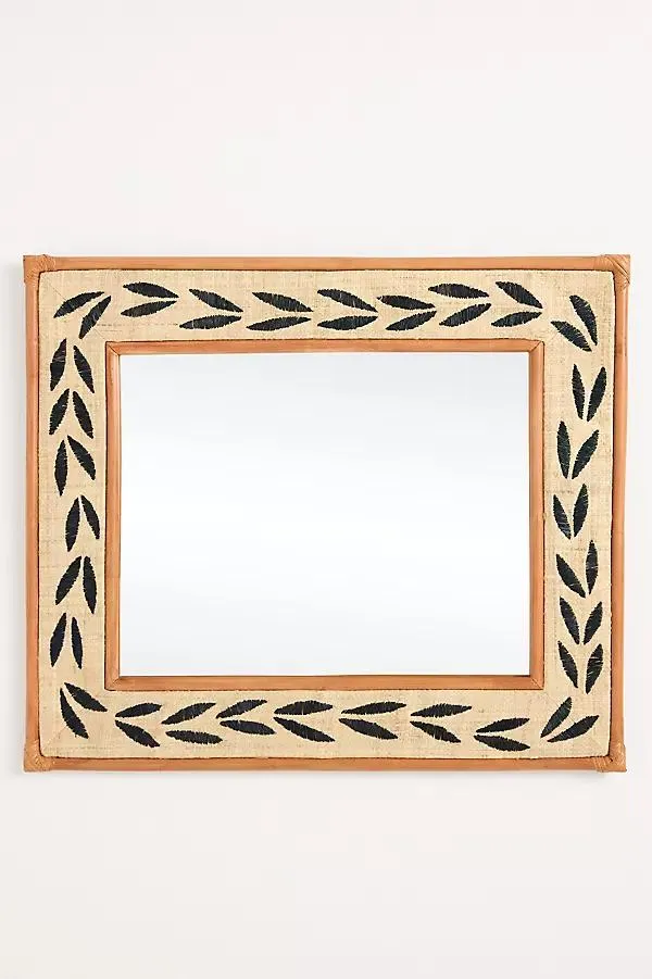 Ross Sisal Leaf Rectangular Wall Mirror