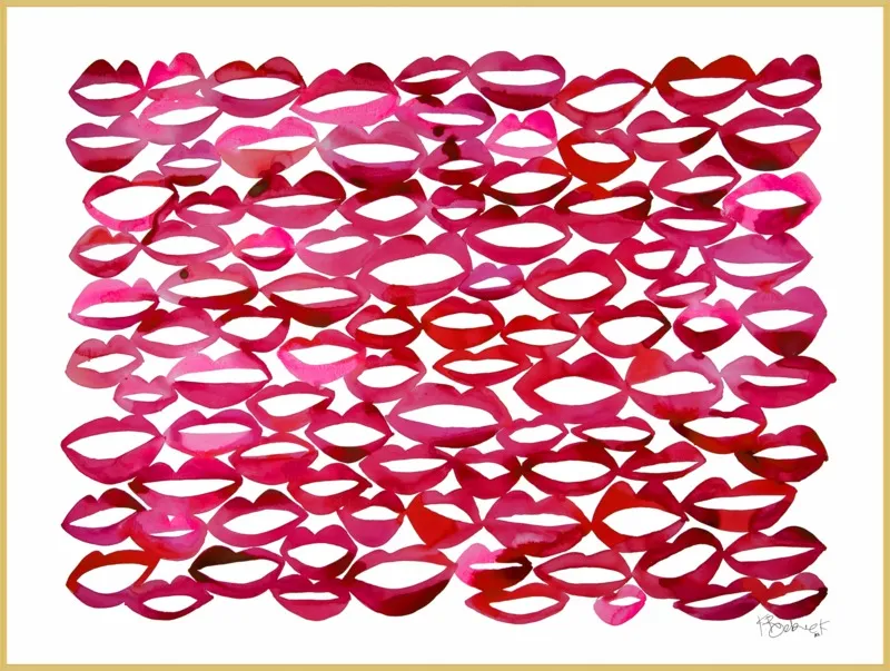 Juicy Lips by Kate Roebuck for Artfully Walls