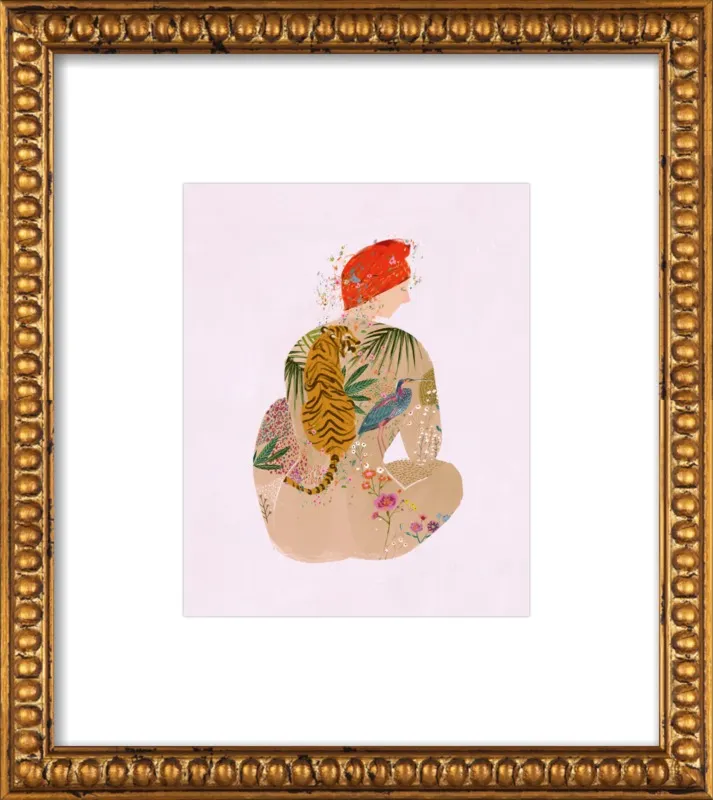 Tattooed Woman by Victoria Ball for Artfully Walls