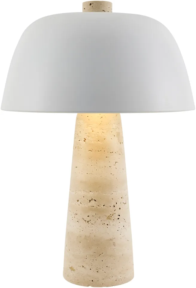 Fes  Natural 16"H x 11"W x 11"D Accent Table Lamp