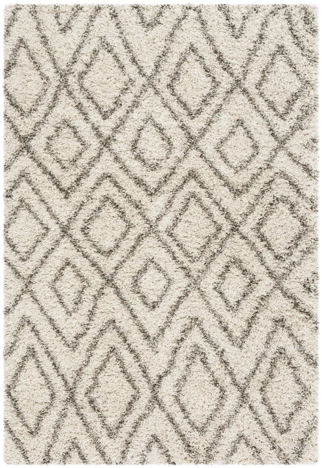 Arlo Home Woven Area Rug, SGH332A, Ivory/Grey,  4' X 6'