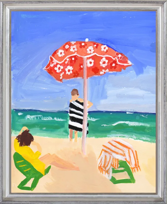 Italian Beach Umbrella by Jackie Mancuso for Artfully Walls