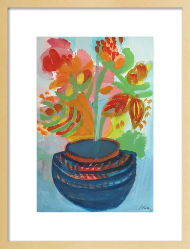 Red Flowers by Iria Fernandez Alvarez for Artfully Walls