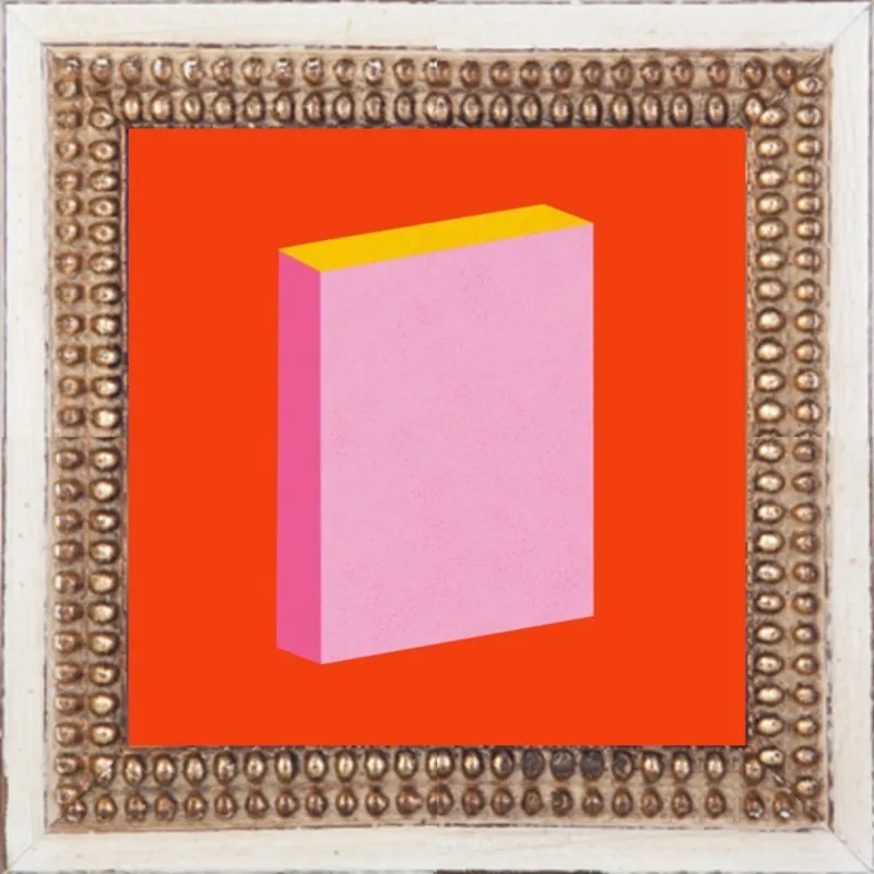 Color Books 3, Scarlet, Pink & Gold by Jessica Poundstone for Artfully Walls