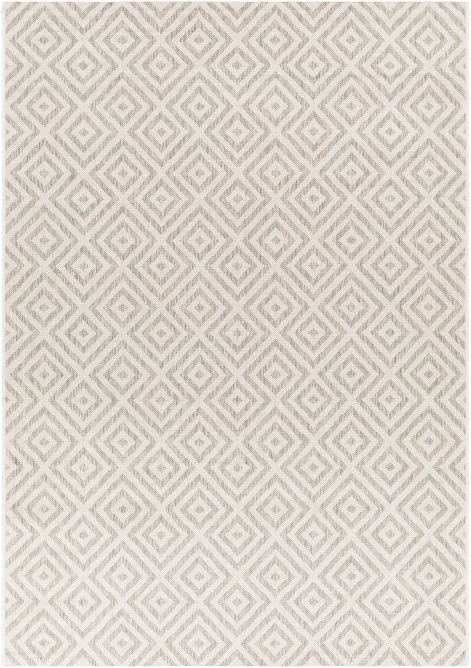 Eagean Beige Outdoor 2' x 2'11" Machine Woven Rug