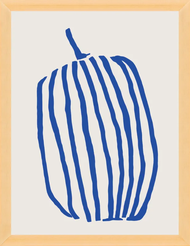 Striped pumpkin by Jessica Nielsen for Artfully Walls