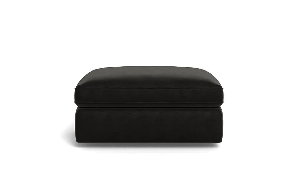 James Rectangle Ottoman with Contrast Piping and Storage Option
