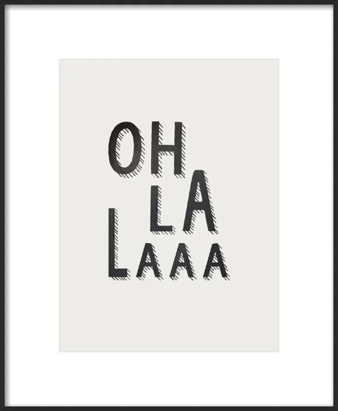 Oh la la by Lonneke de Roos - Kind of Style for Artfully Walls