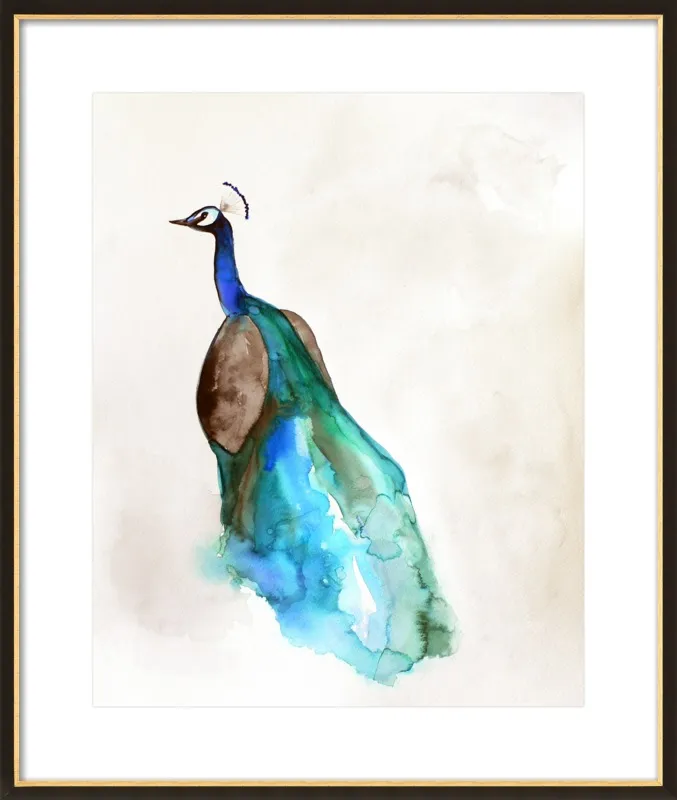 Peacock by Christine Lindstrom for Artfully Walls