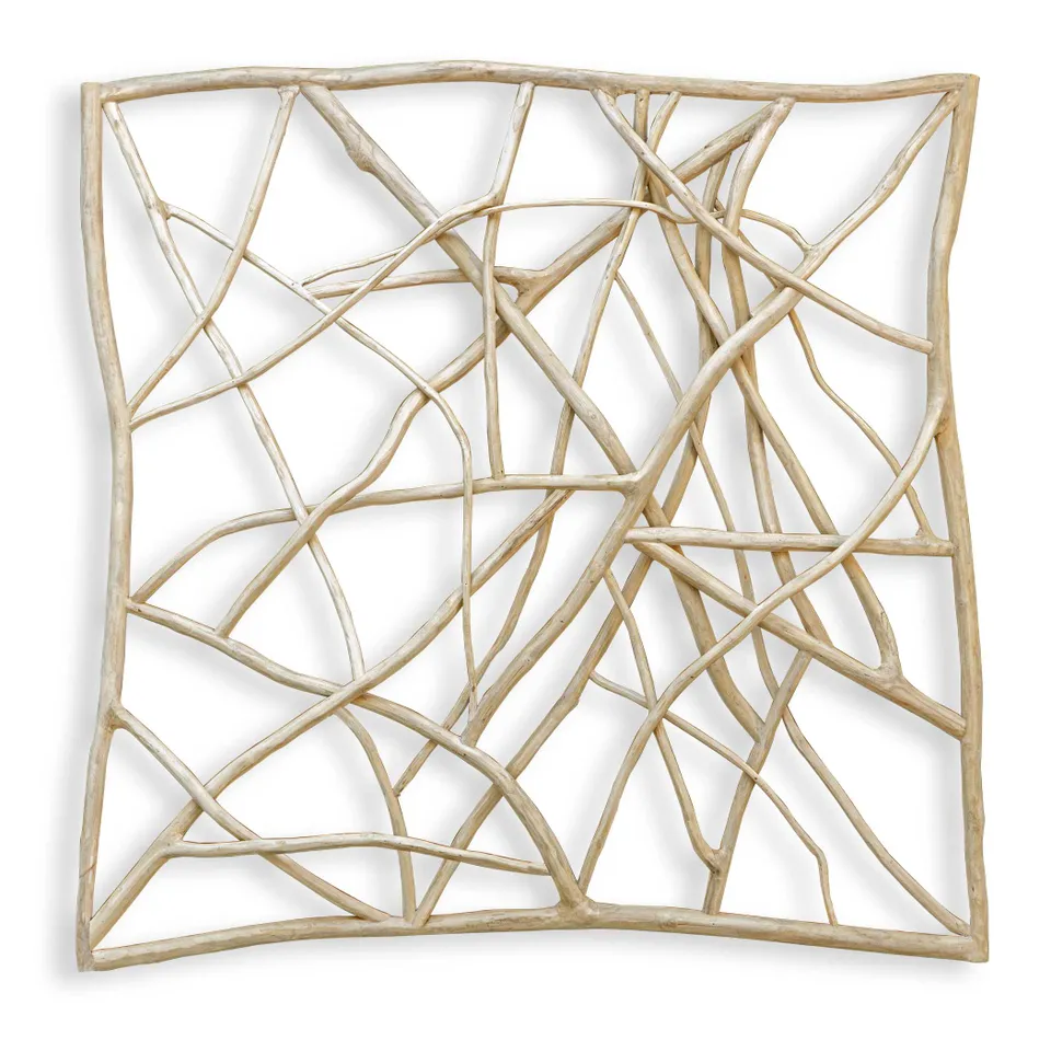 Tangled Up Outdoor Teak Wall Decor