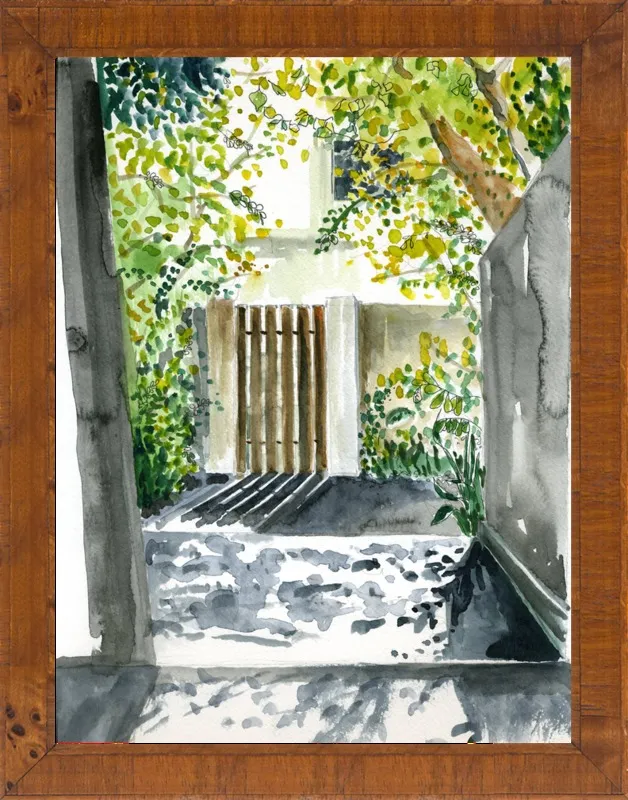 Garden Gate by Miri Eshet for Artfully Walls