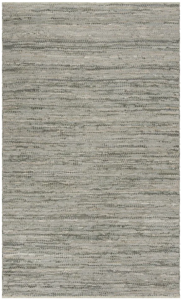Arlo Home Hand Woven Area Rug, VTL105A, Grey,  5' X 8'